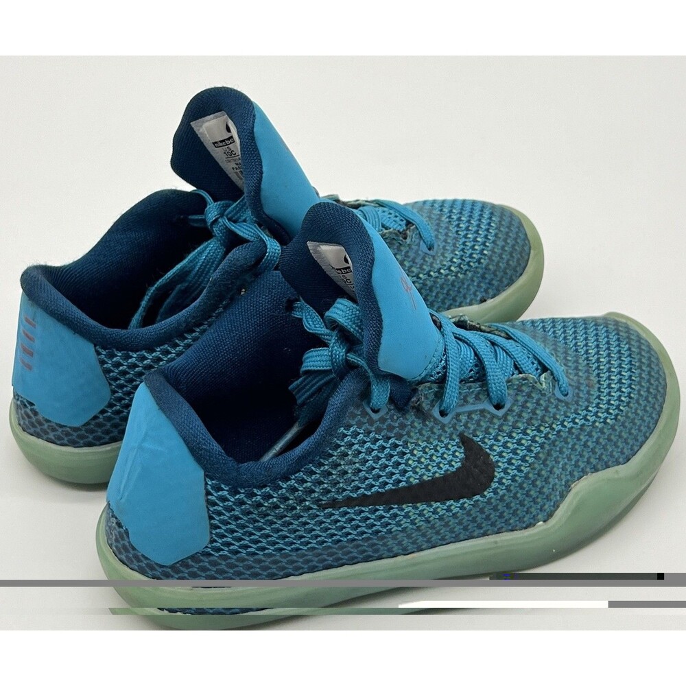 Nike Kobe 10 X 5AM Flight Blue Lagoon Toddler 10C Kids Shoes 726069-403 Vintage